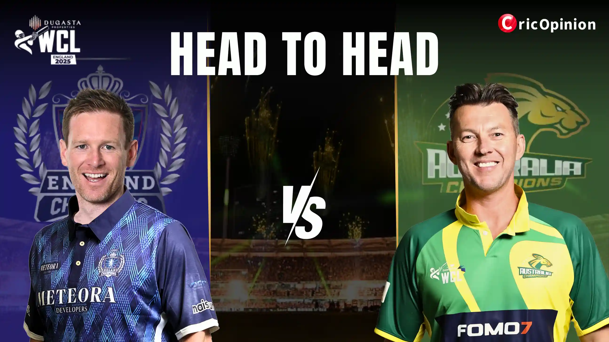 England Champions vs Australia Champions Head-to-Head