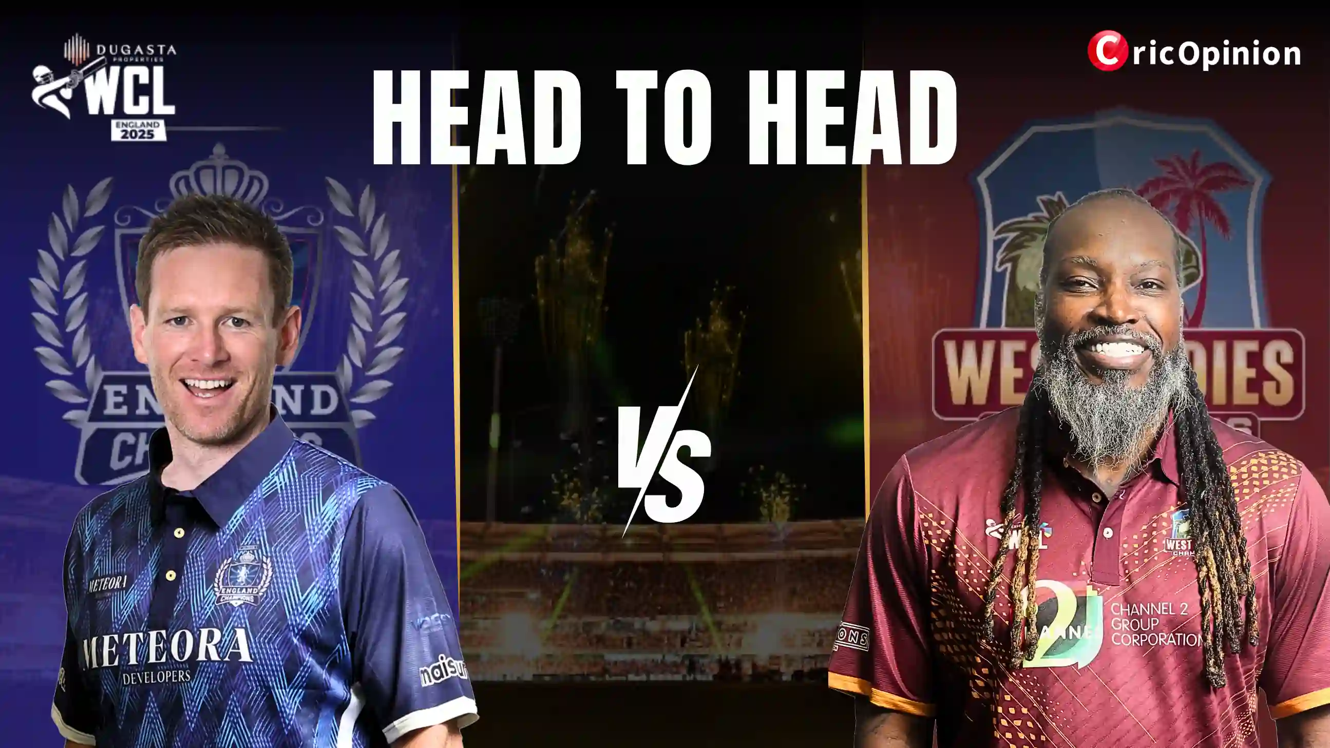 England Champions vs West Indies Champions Head-to-Head