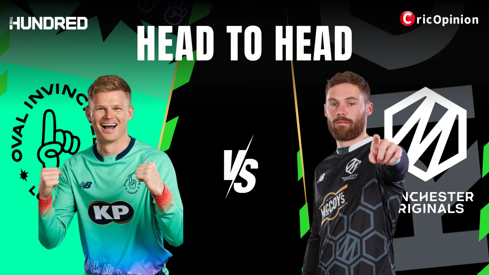Oval Invincibles vs Manchester Originals Head-to-Head