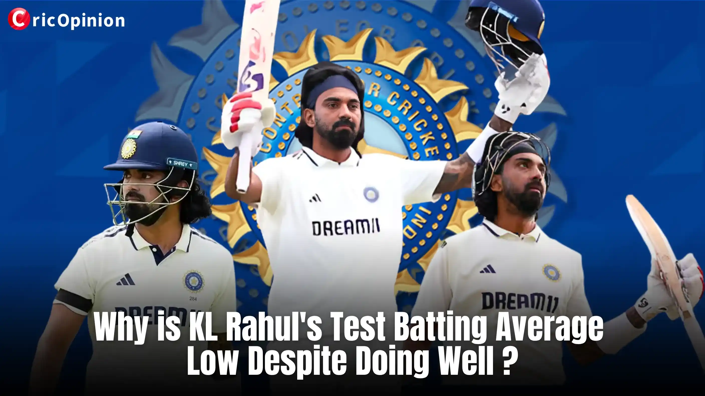 Why KL rahul test batting average is low