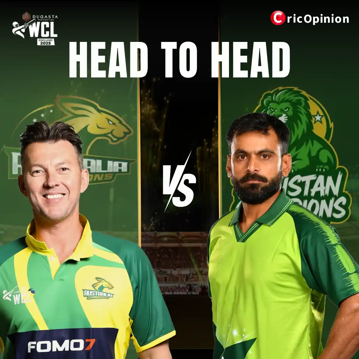 Australia Champions vs Pakistan Champions Head-to-Head