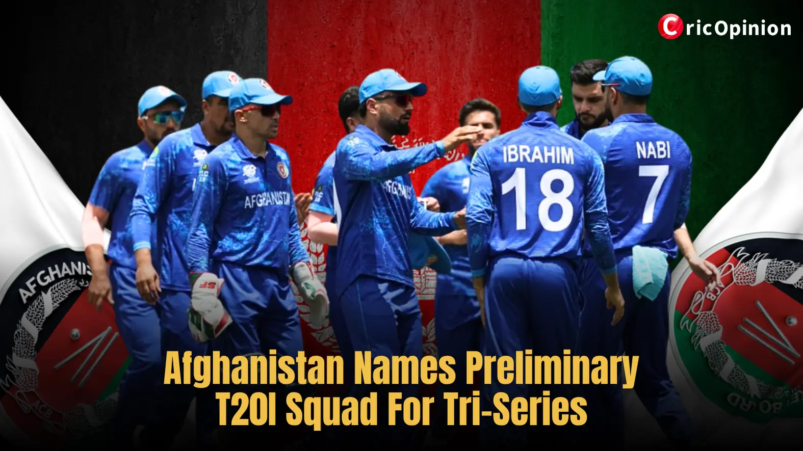 Afghanistan Names Preliminary T20I Squad For Tri-Series