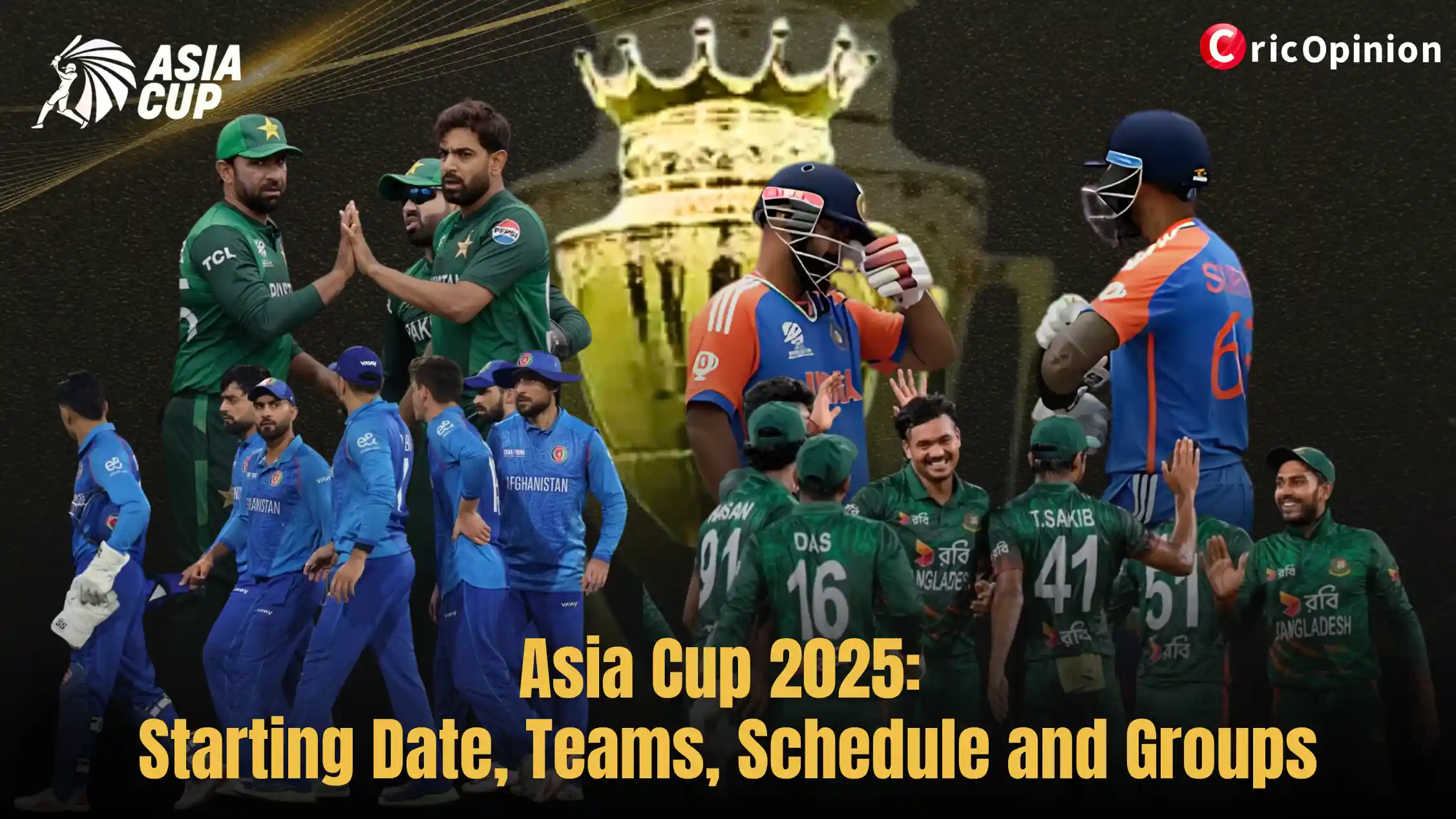 Asia Cup 2025 Starting Date, Teams, Schedule and Groups
