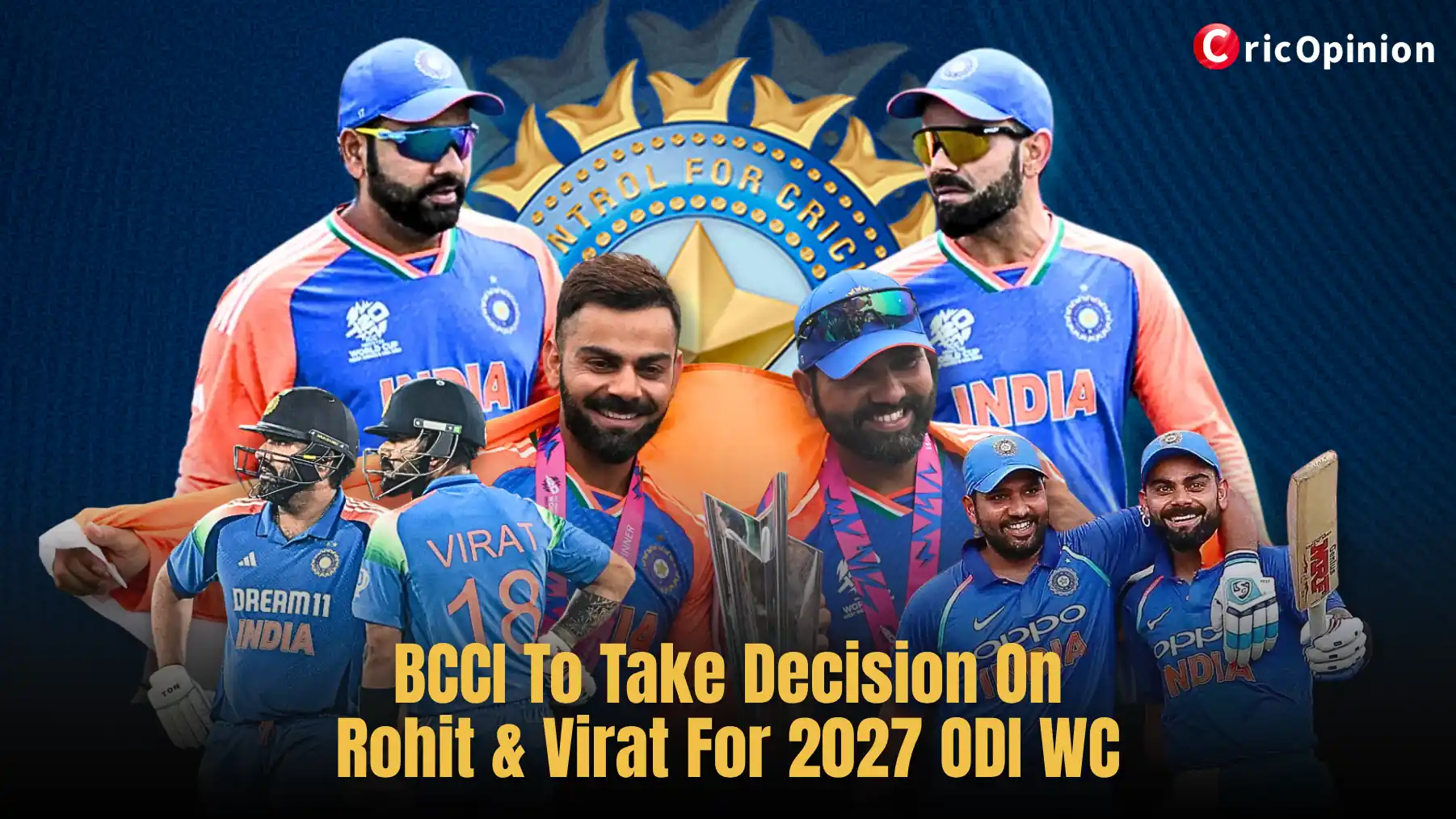 BCCI To Take Decision On Rohit & Virat For 2027 ODI WC