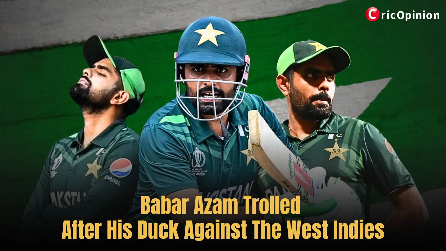 Babar Azam Trolled After His Duck Against The West Indies