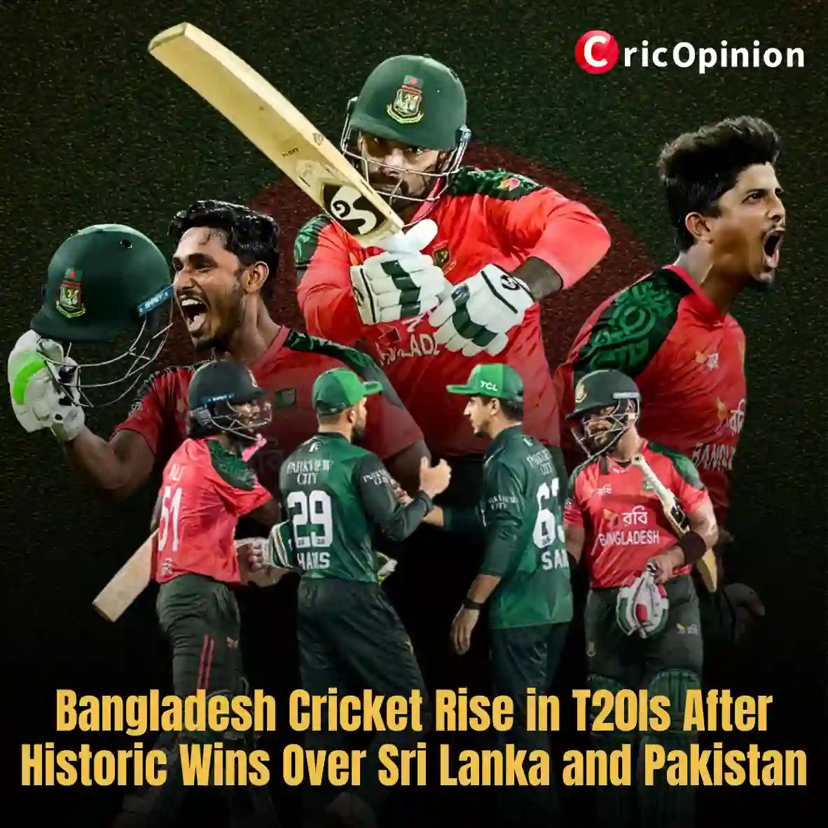 Bangladesh Cricket Rise in T20Is After Historic Wins Over Sri Lanka and Pakista