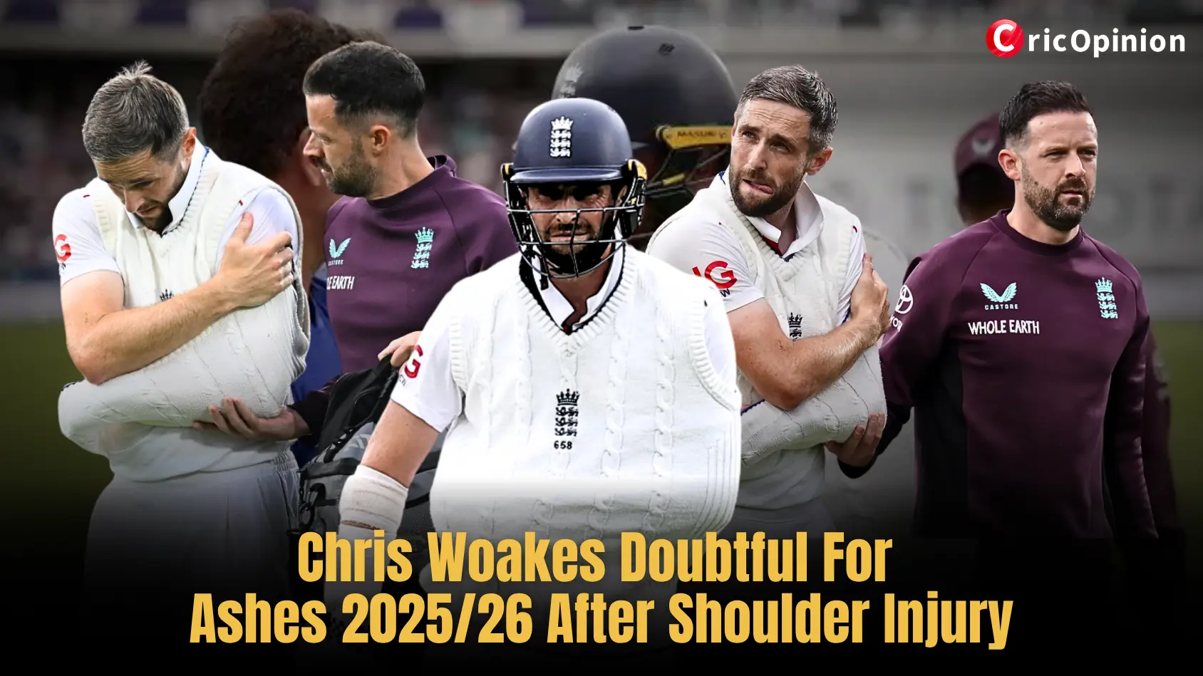 Chris Woakes Doubtful For Ashes 2025/26 After Shoulder Injury
