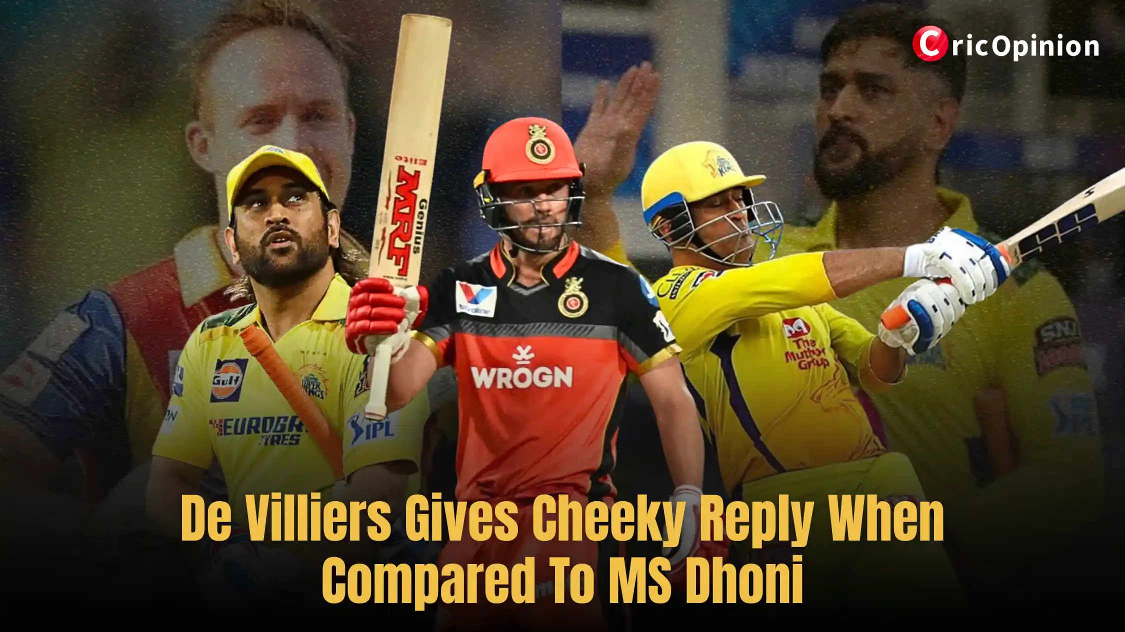 De Villiers Gives Cheeky Reply When Compared To MS Dhoni
