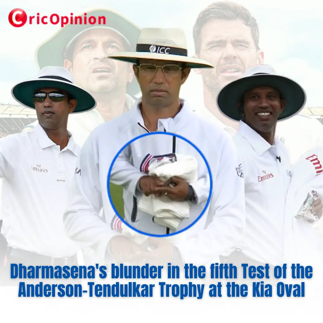 Dharmasena's blunder in the fifth Test of the Anderson-Tendulkar Trophy at the Kia Oval