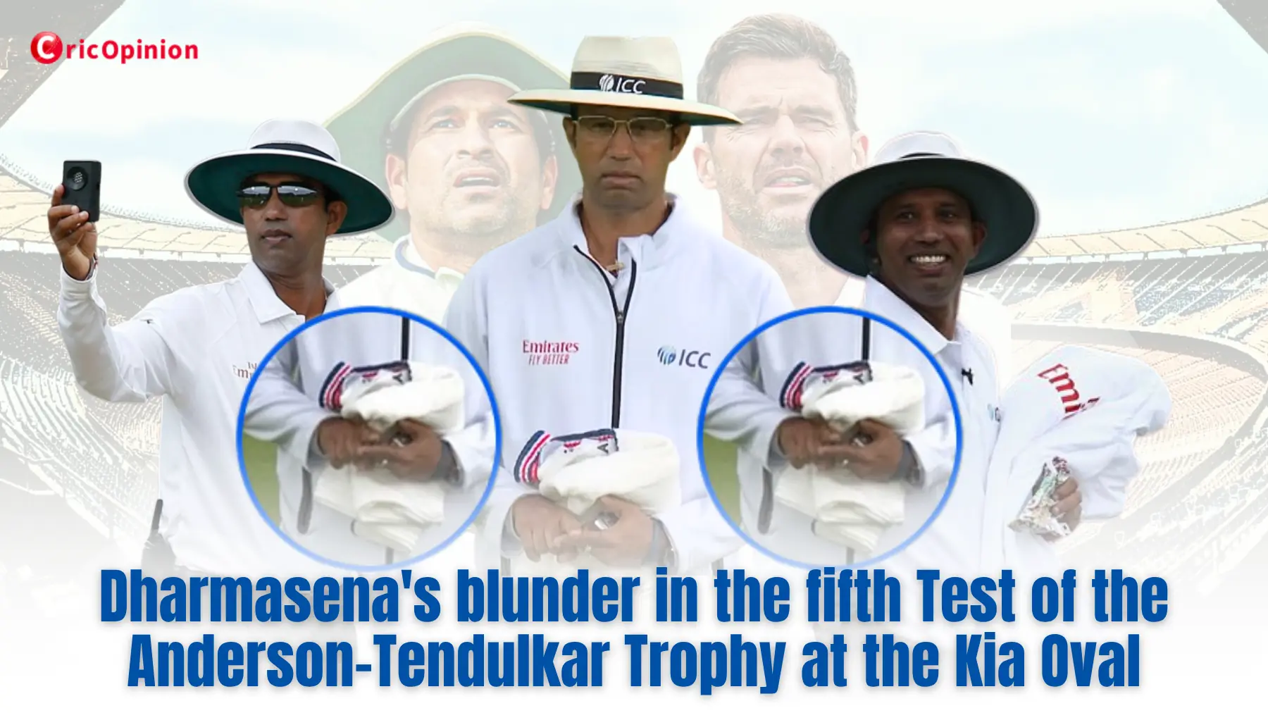 Dharmasena's blunder in the fifth Test of the Anderson-Tendulkar Trophy at the Kia Oval