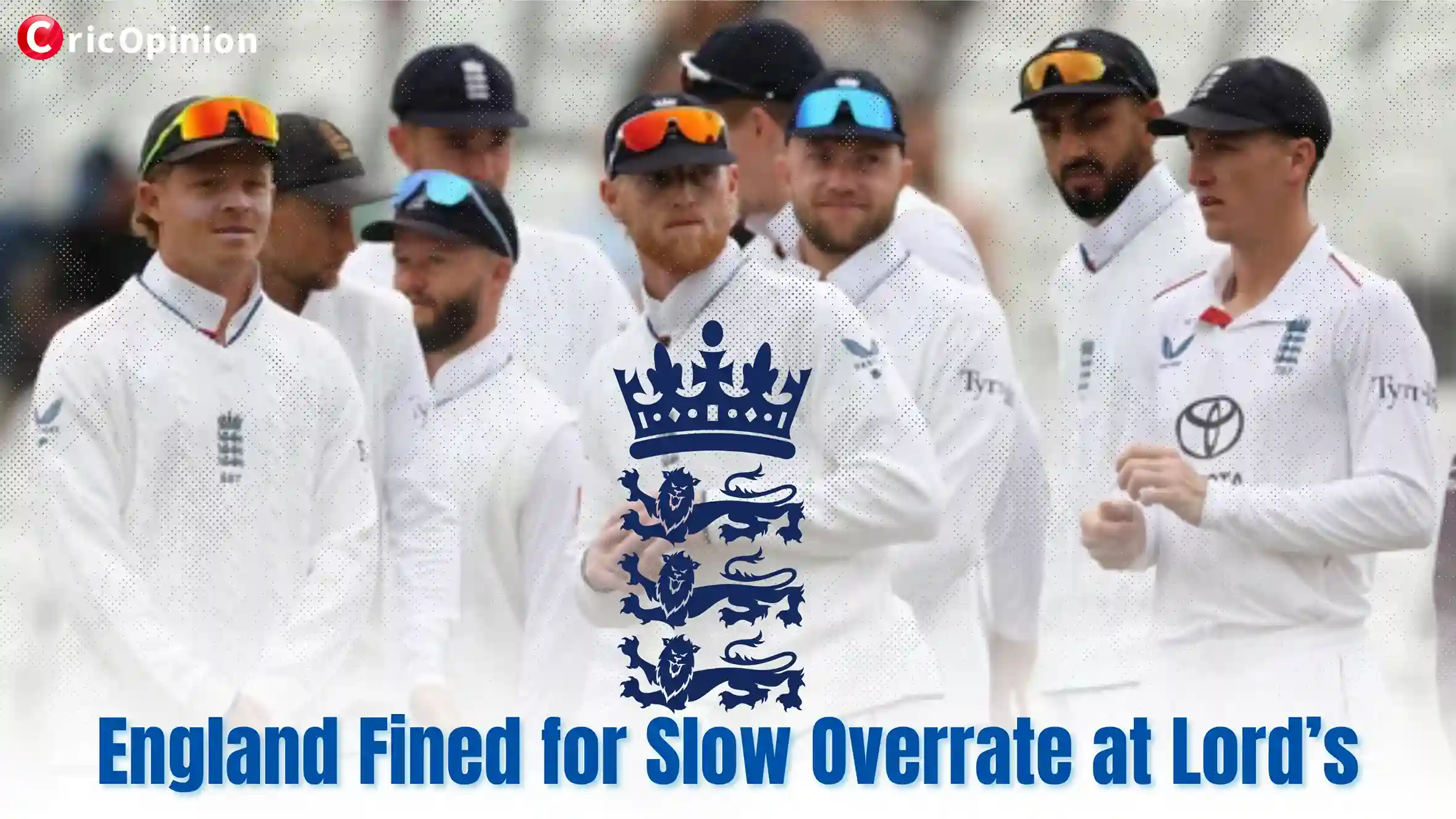 England fined for slow overrate