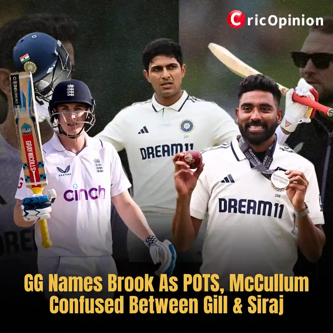 GG Names Brook As POTS, McCullum Confused Between Gill & Siraj