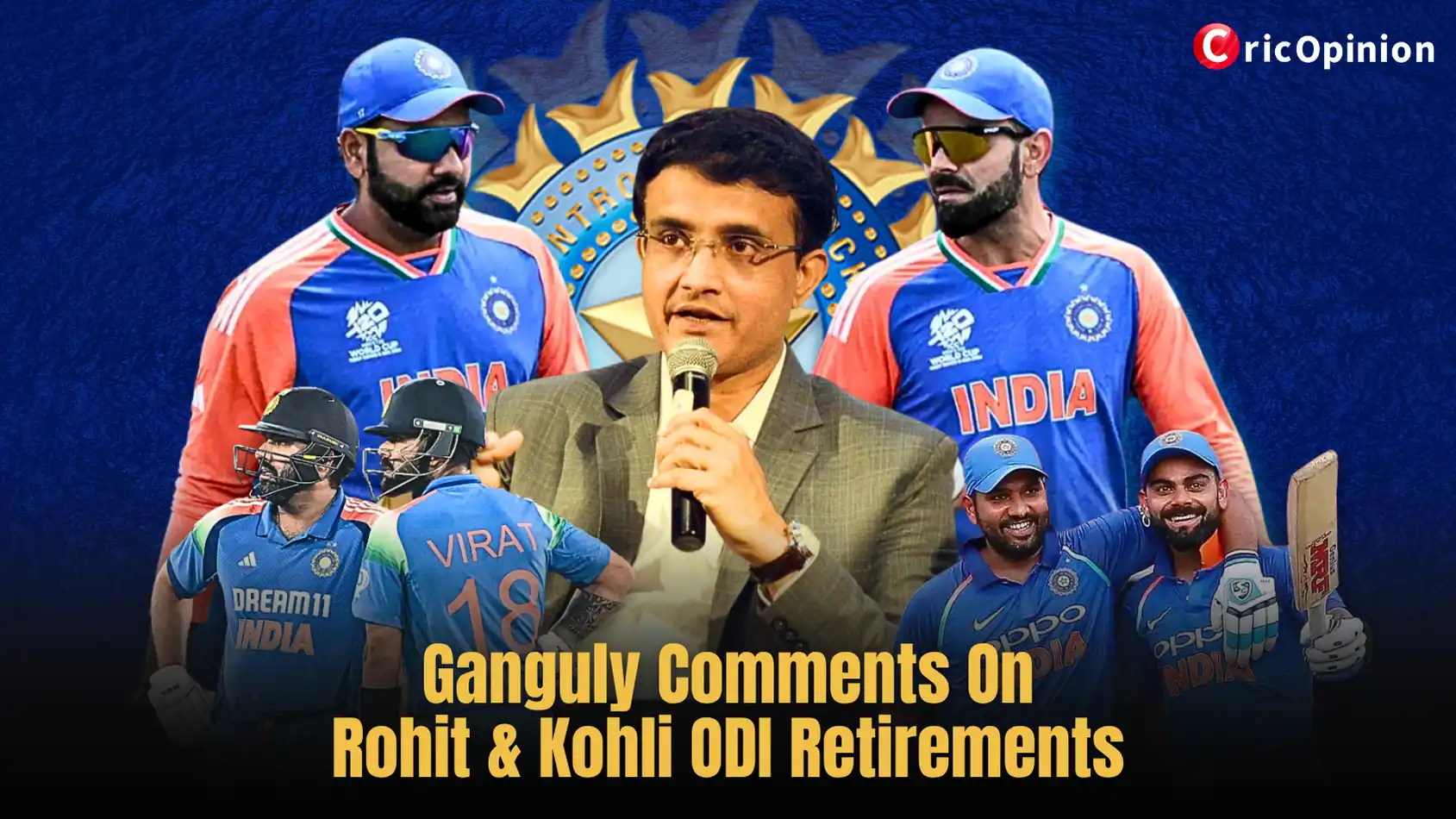 Ganguly Comments On Rohit & Kohli ODI Retirements