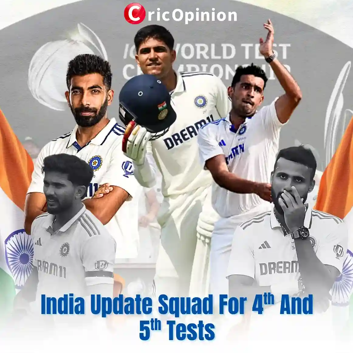 India update for 4 and 5 test