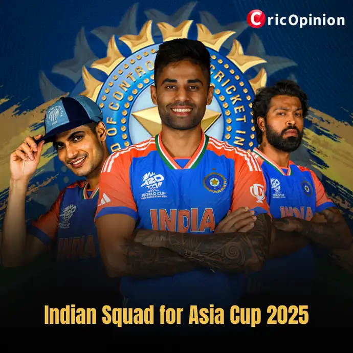 Indian Squad for Asia Cup 2025.