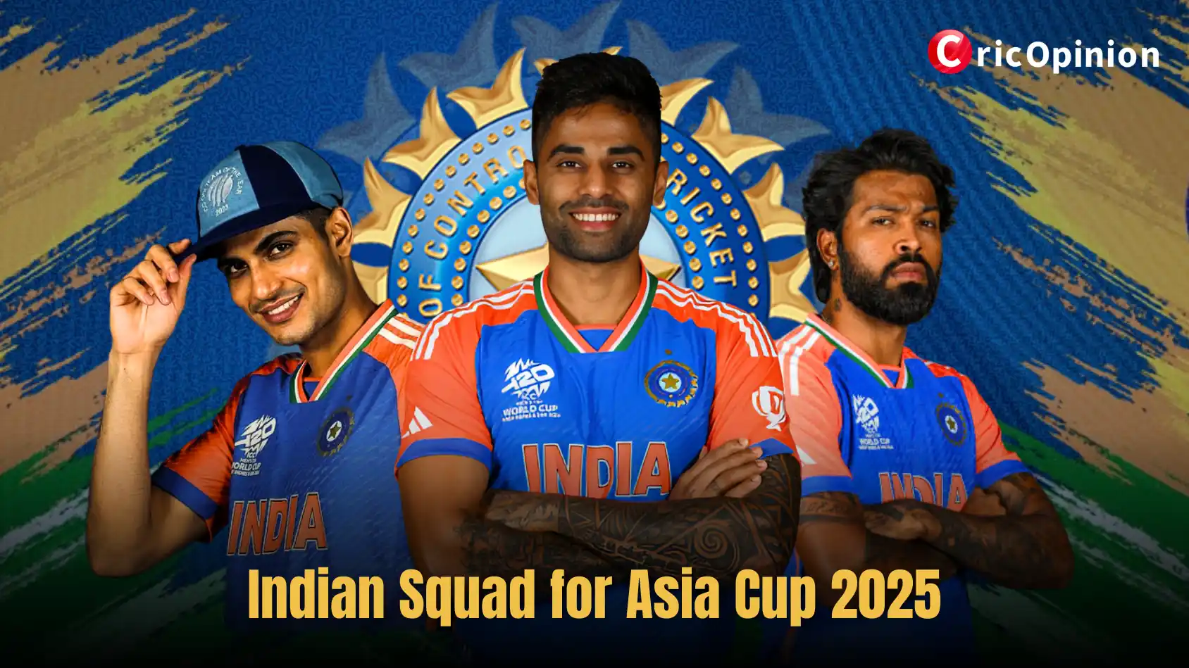 Indian Squad for Asia Cup 2025.