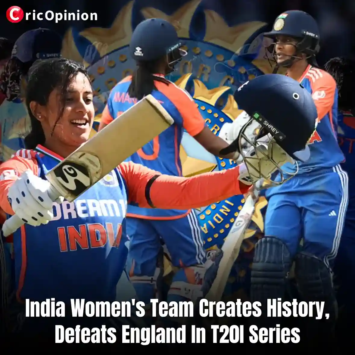 Indian women team wins t20i in england