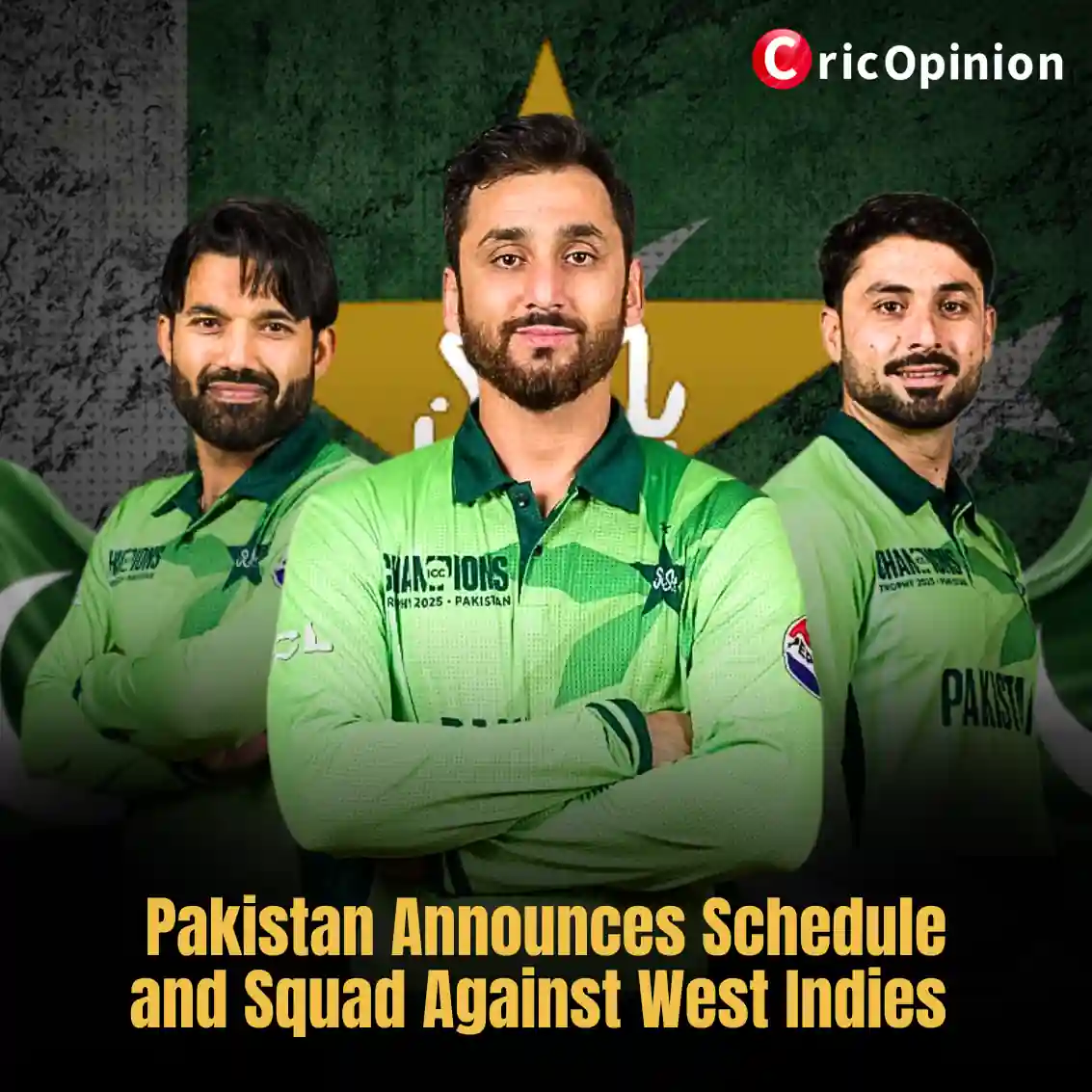Pakistan Announces Schedule and Squad Against West Indies