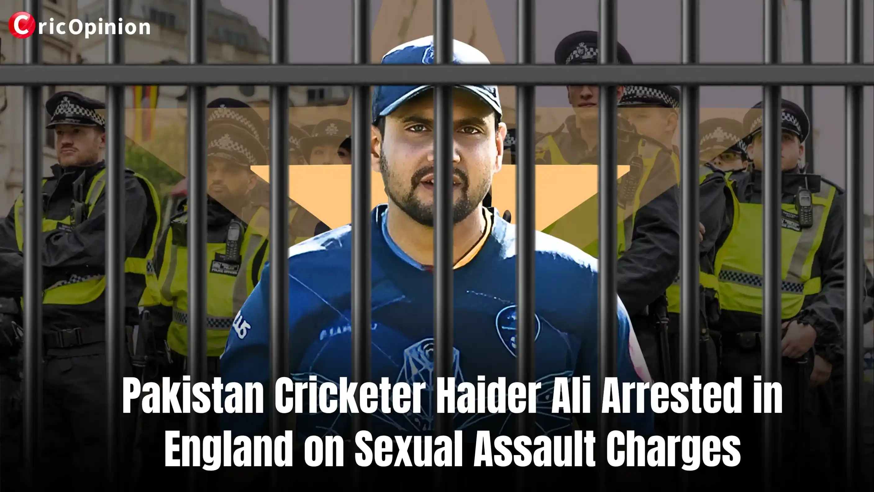 Pakistan cricketer arrester in England