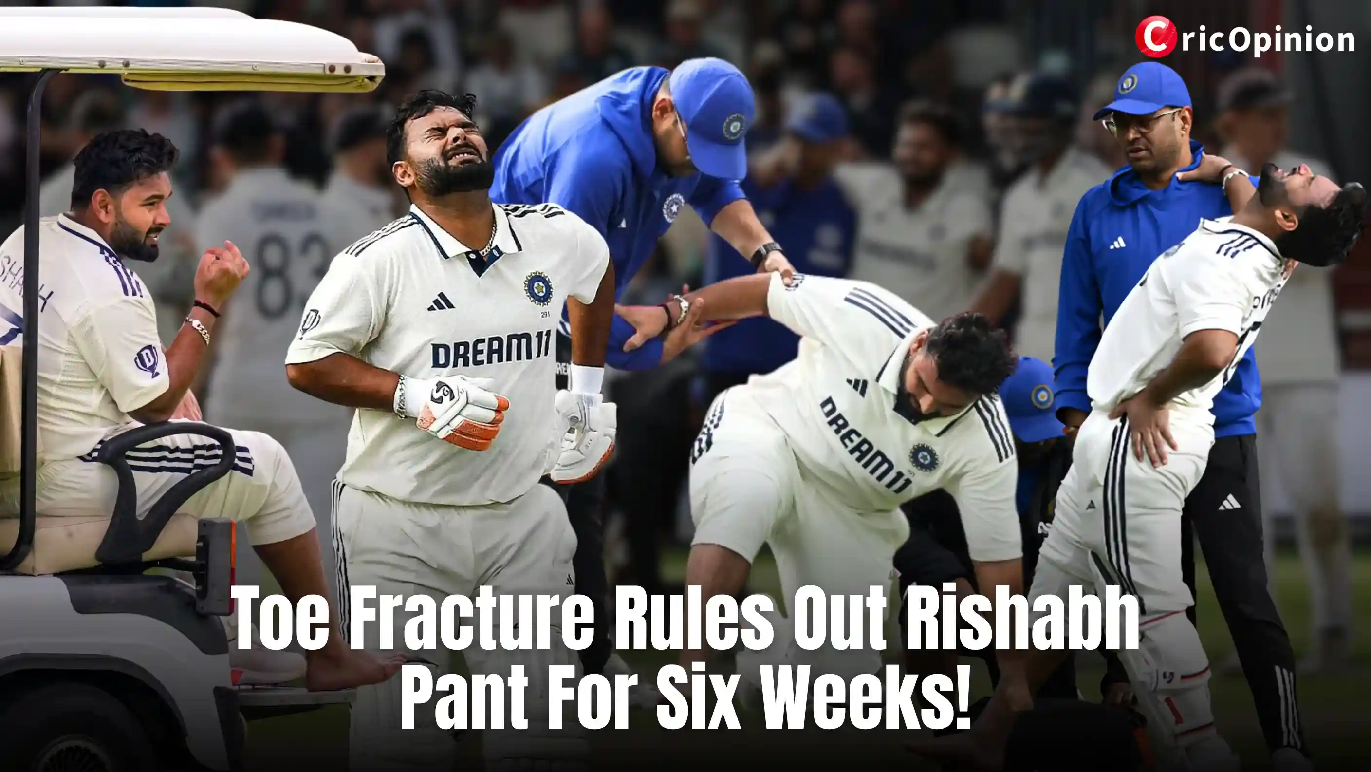 RIshabh pant toe fracture