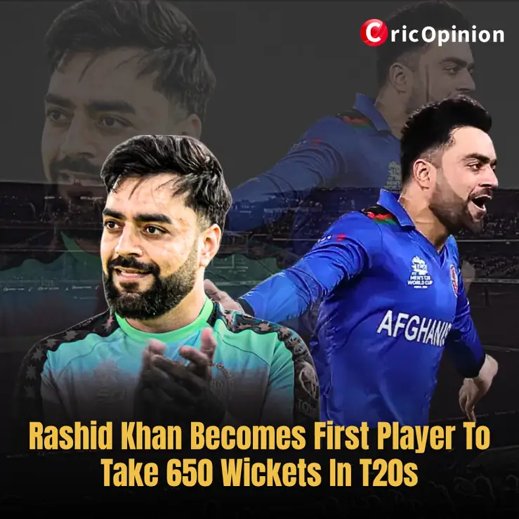 Rashid Khan First Player To Take 650 T20 Wickets