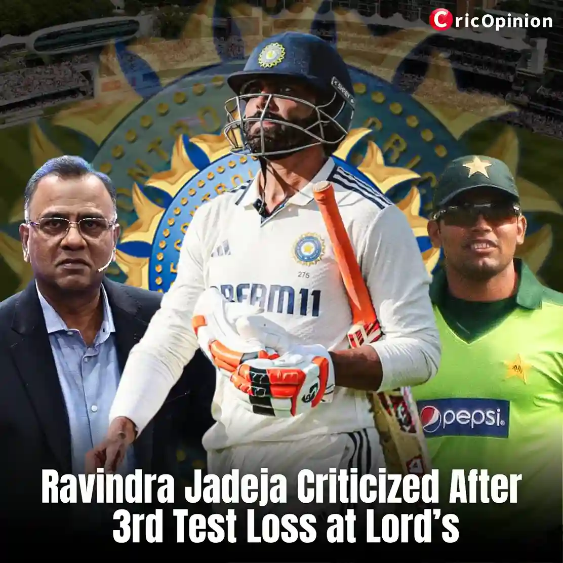 Ravindra Jadeja Criticized after loosing 3 test at lords