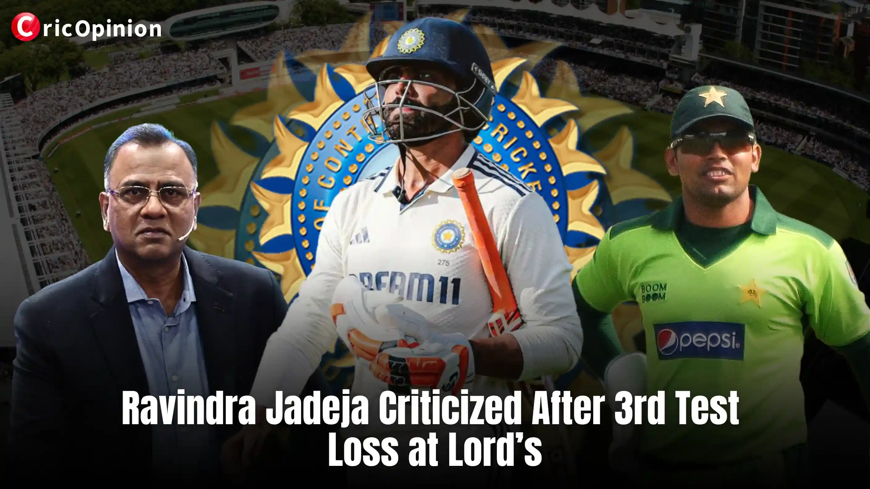 Ravindra Jadeja Criticized after loosing 3 test at lords