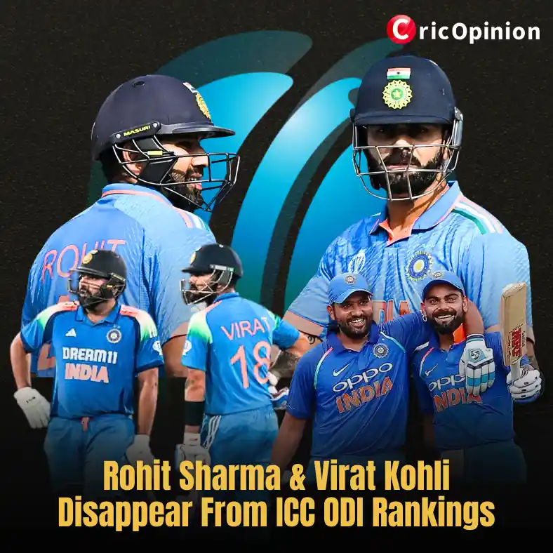 Rohit Sharma & Virat Kohli Disappear From ICC ODI Rankings