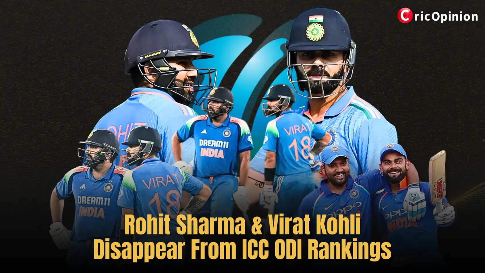 Rohit Sharma & Virat Kohli Disappear From ICC ODI Rankings