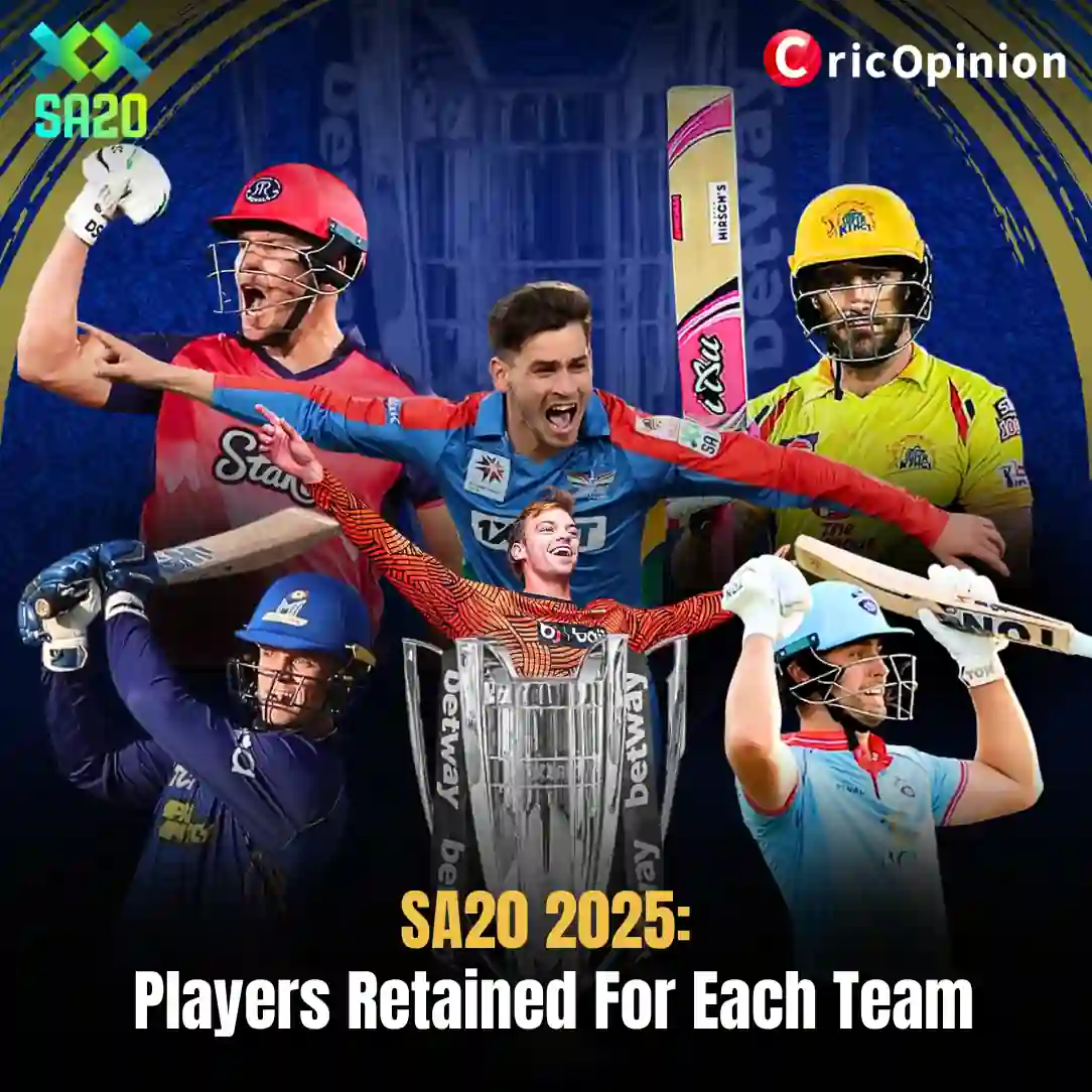 SA20 2025 Players Retained For Each Team