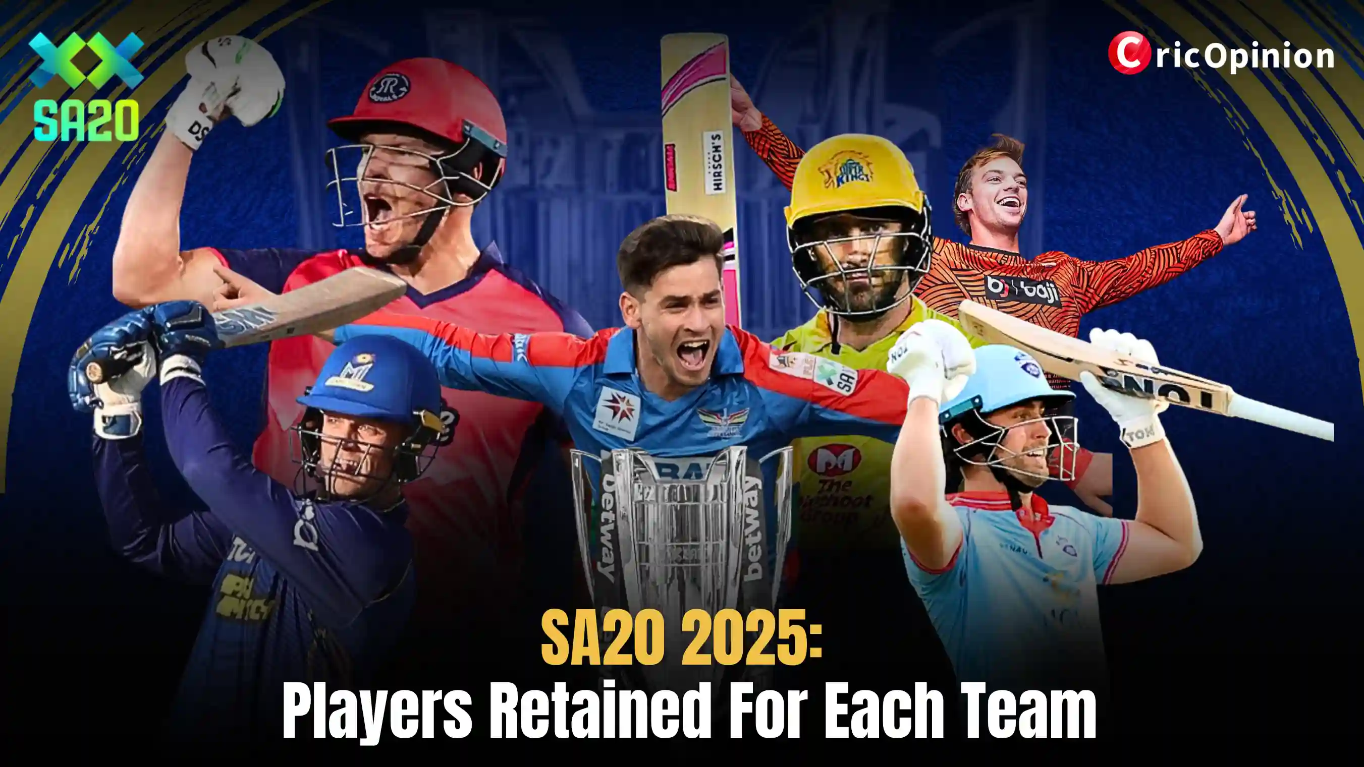 SA20 2025 Players Retained For Each Team