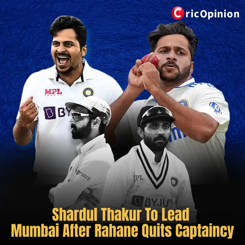 Shardul Thakur To Lead Mumbai After Rahane Quits Captaincy