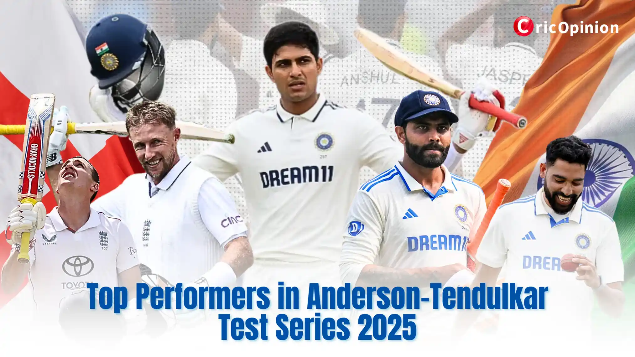 Top Performers in Anderson-Tendulkar Test Series 2025