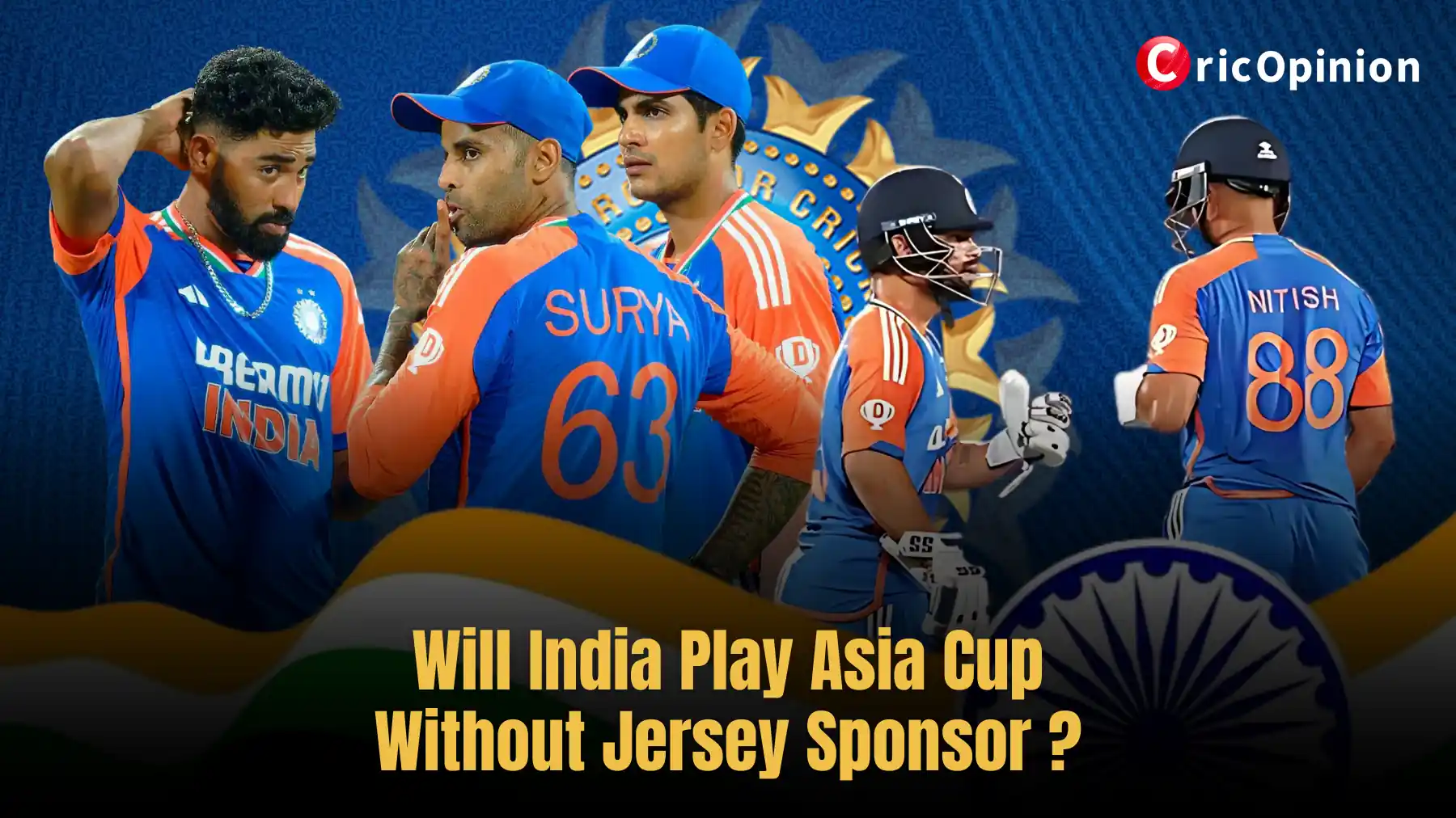 Will India Play Asia Cup Without Jersey Sponsor
