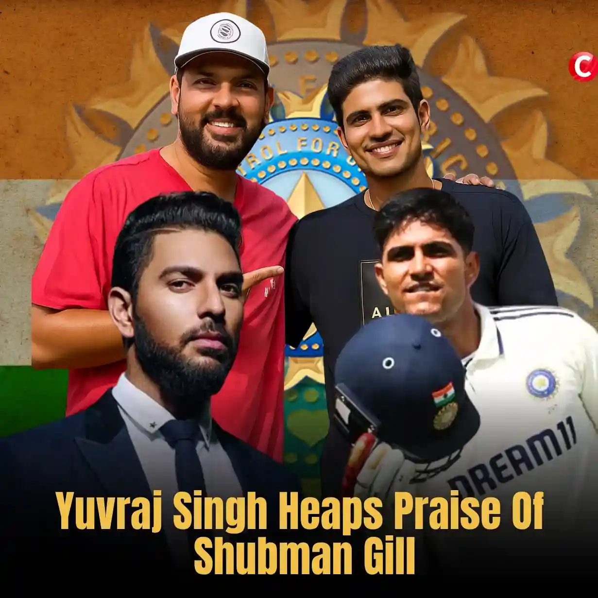 Yuvraj singh praises shubham gill