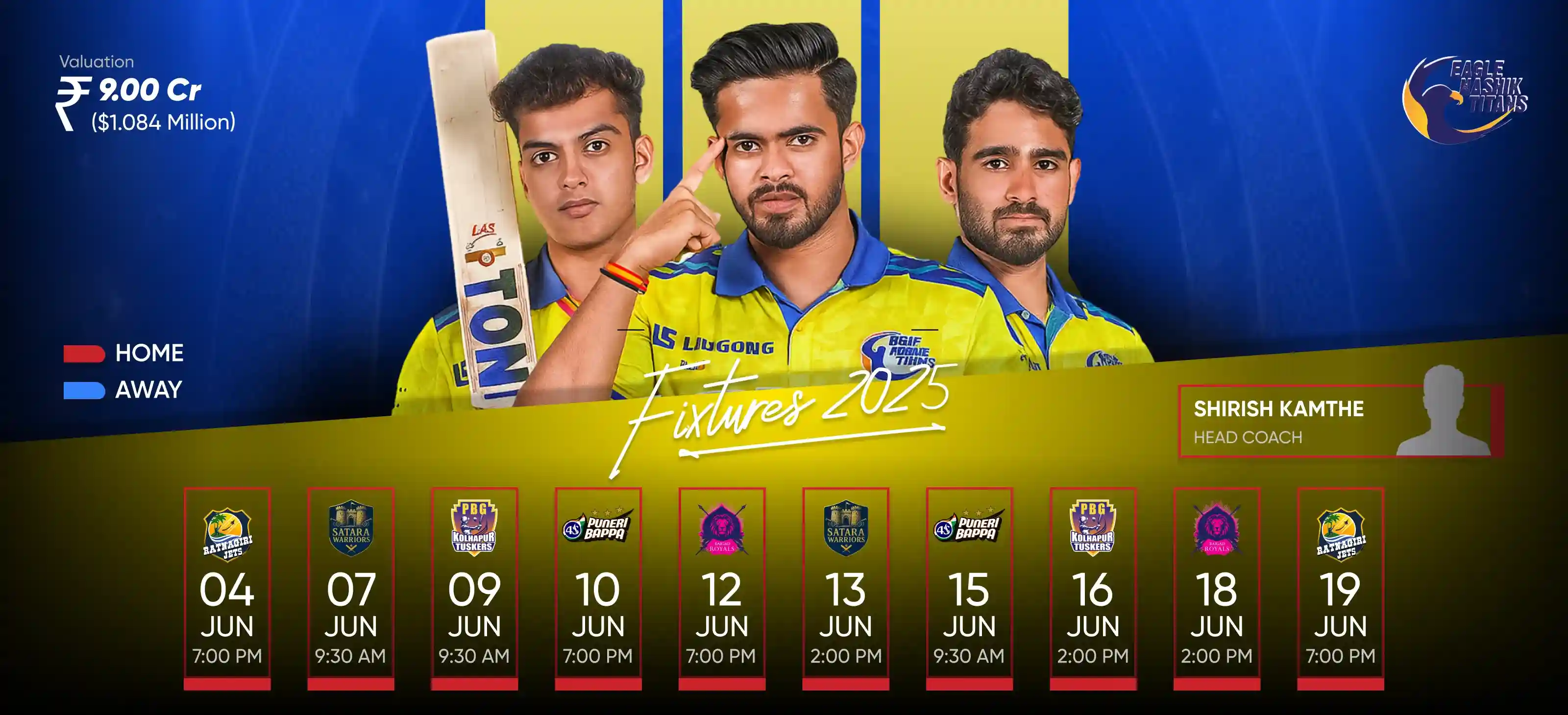 Eagle Nashik Titans Team Banner