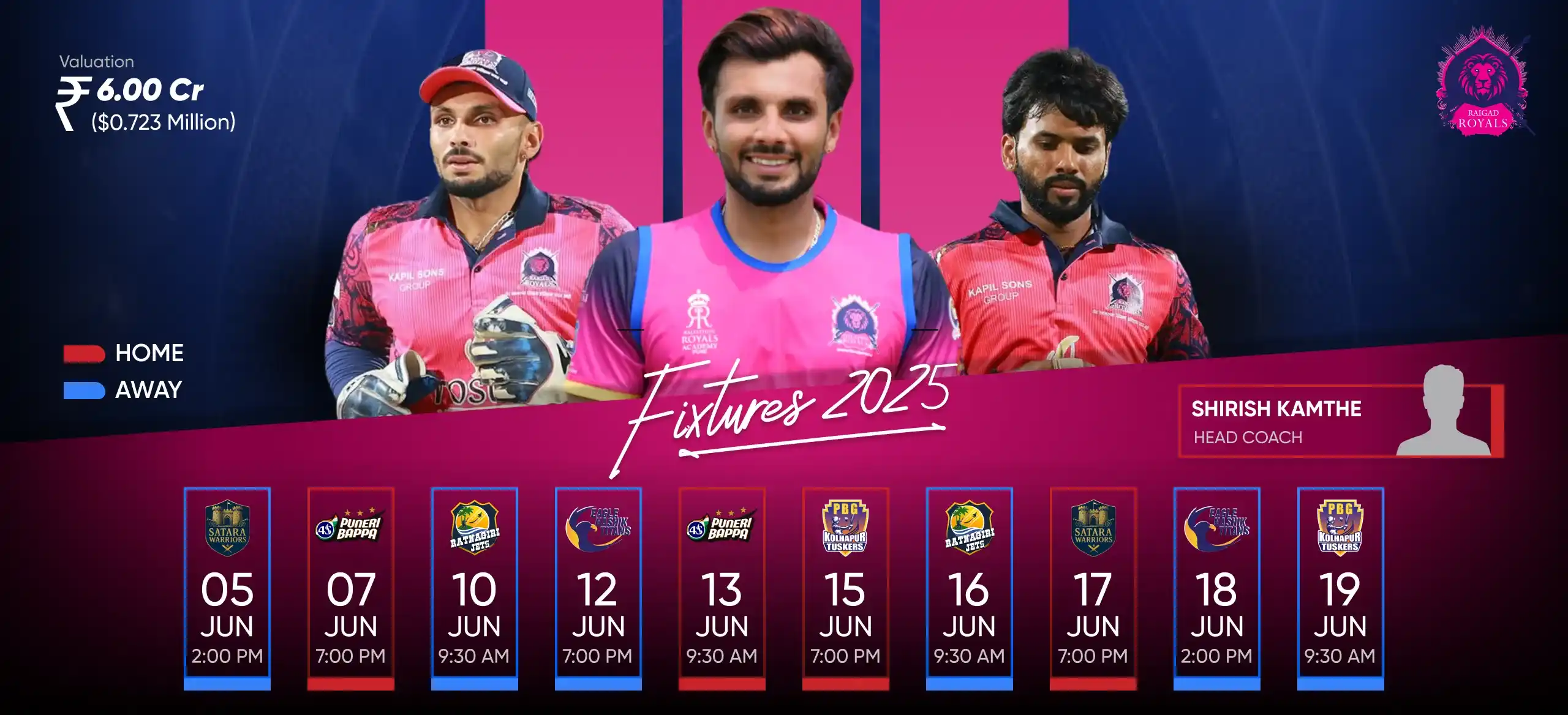 Raigad Royals Team Banner