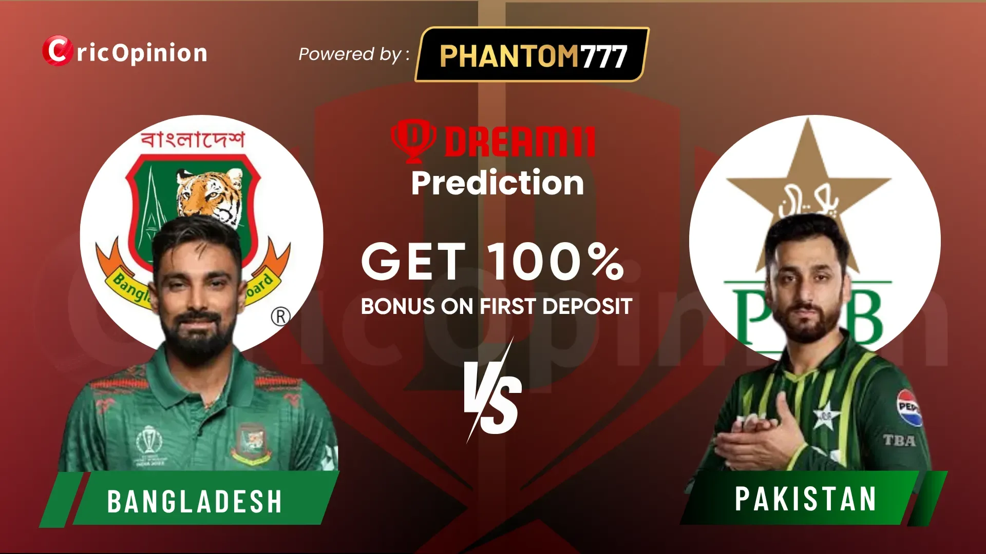 BAN vs PAK Dream11 Prediction Today Match