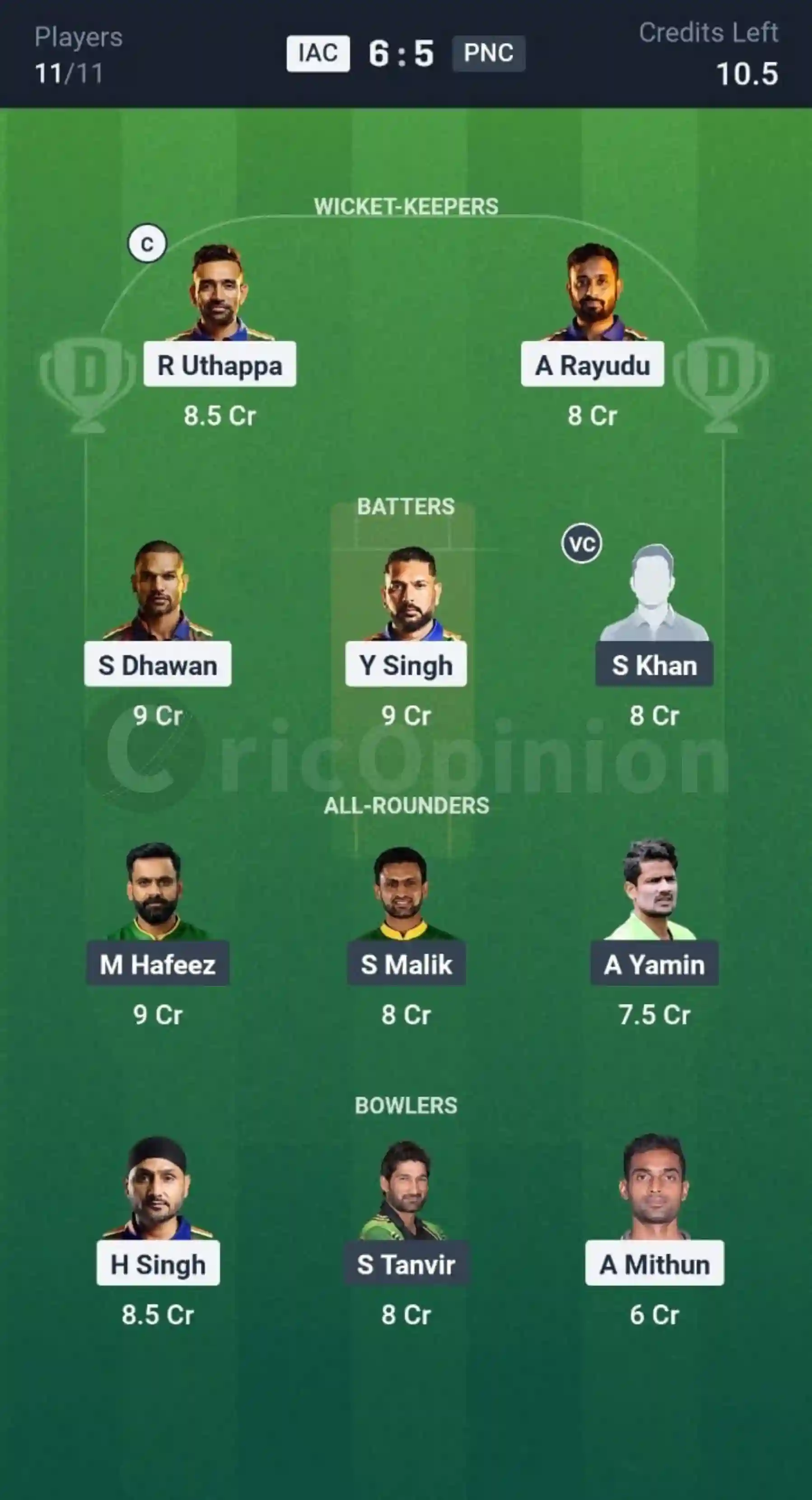 DC vs KKR Dream11 Prediction Mega League Team
