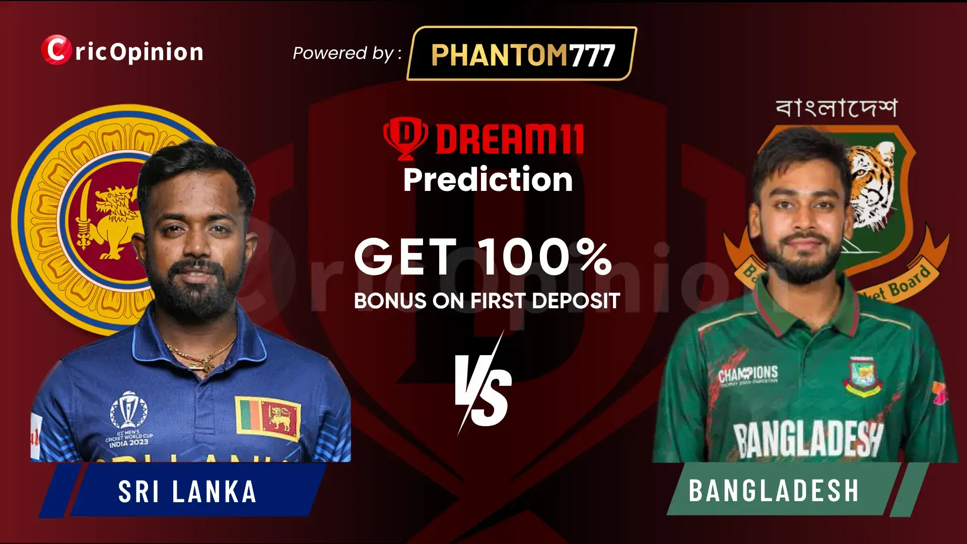 SL vs BAN Dream11 Prediction Today Match