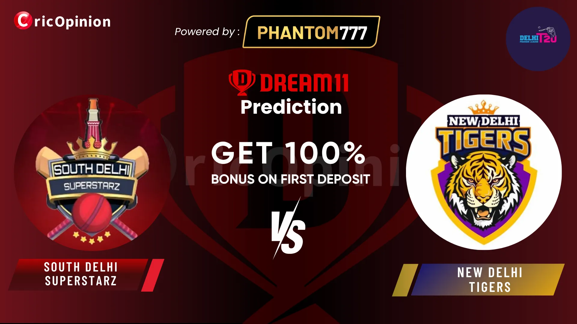 South Delhi Superstarz vs New Delhi Tigers dream11