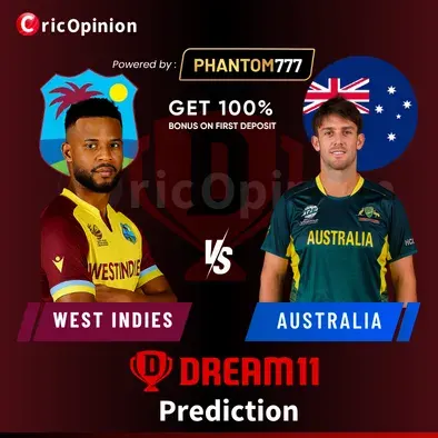 WI vs AUS Dream 11 Prediction Today Match