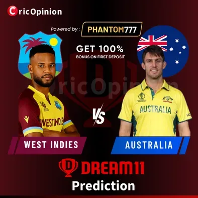 WI vs AUS Dream11 Prediction Today Match
