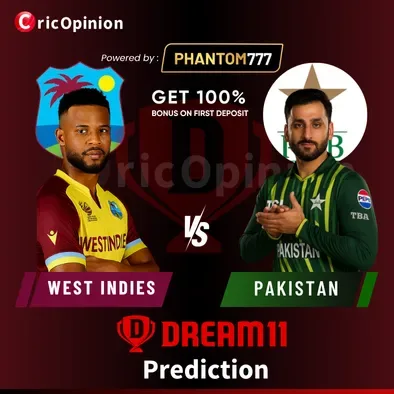 WI vs PAK Dream11 Prediction Today Match