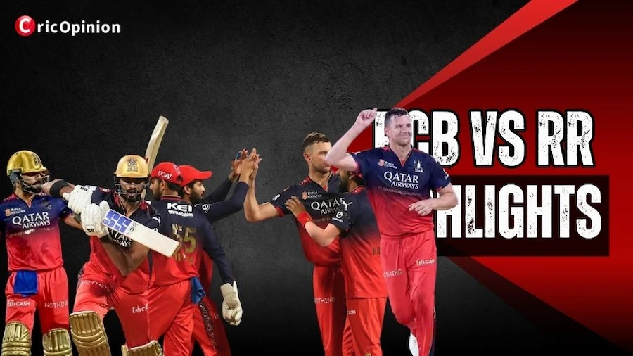 RCB vs RR Highlights Desktop