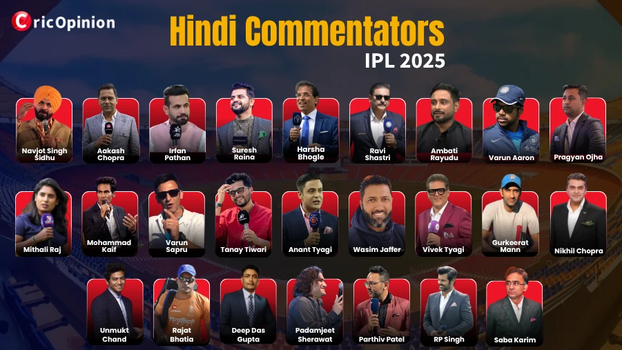 List of Hindi Commentators in IPL