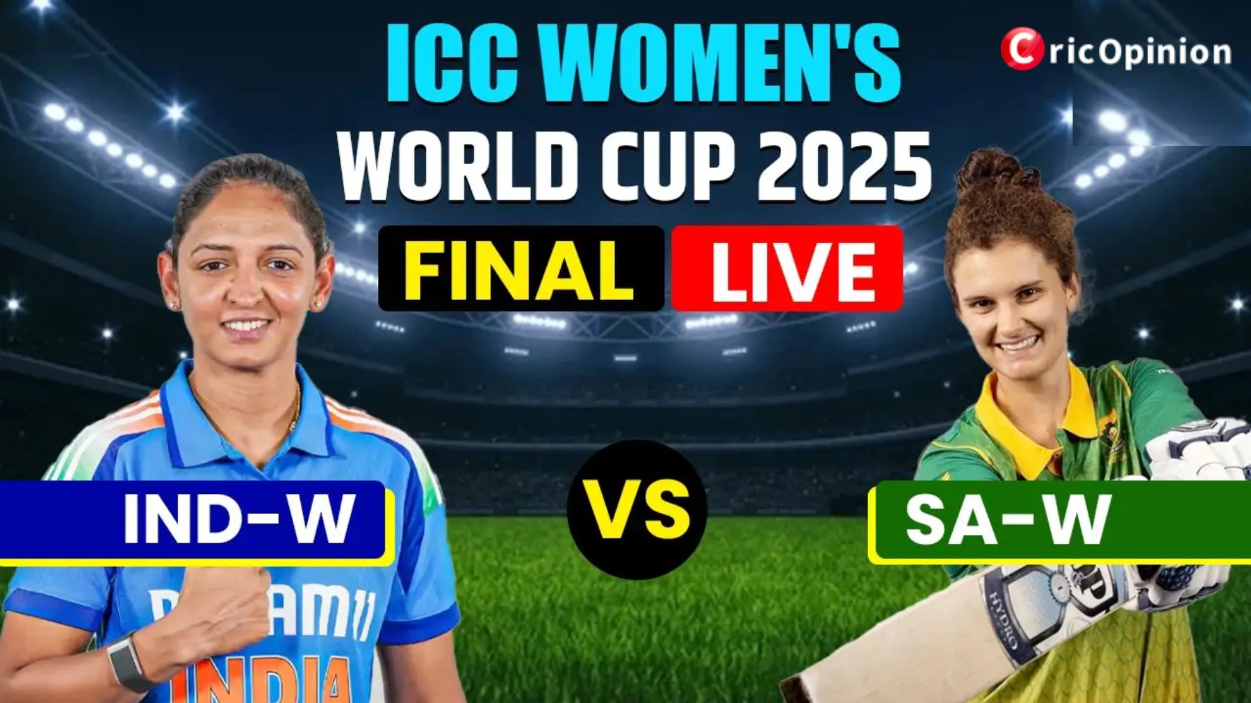 Live Match: India vs. South Africa LIVE Score: Women's World Cup Final Updates