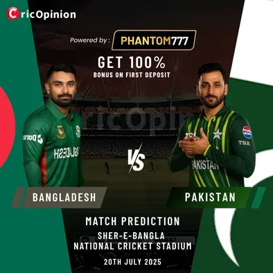 BAN vs PAK Today Match Prediction