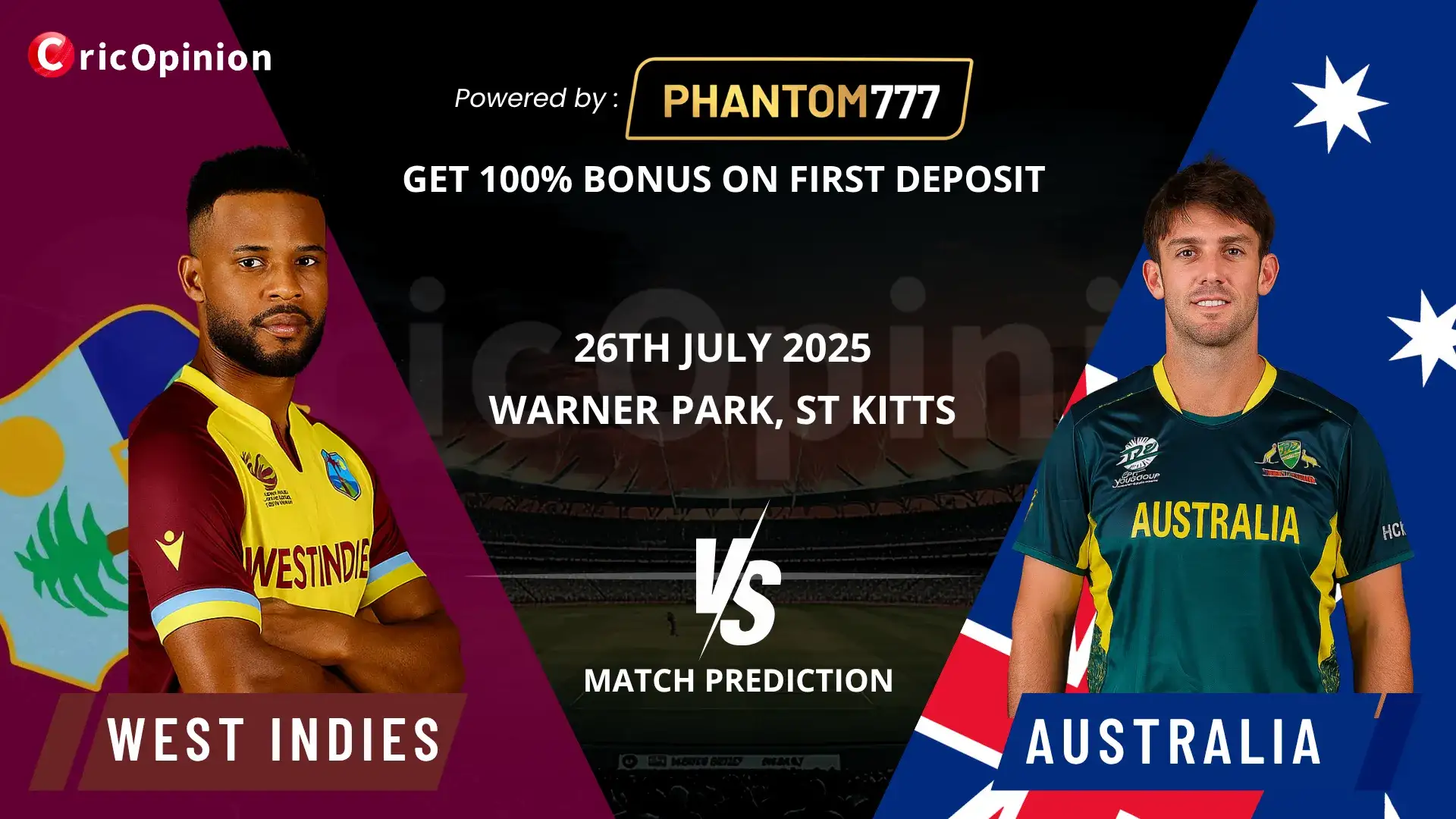 WI vs AUS Today Match Prediction