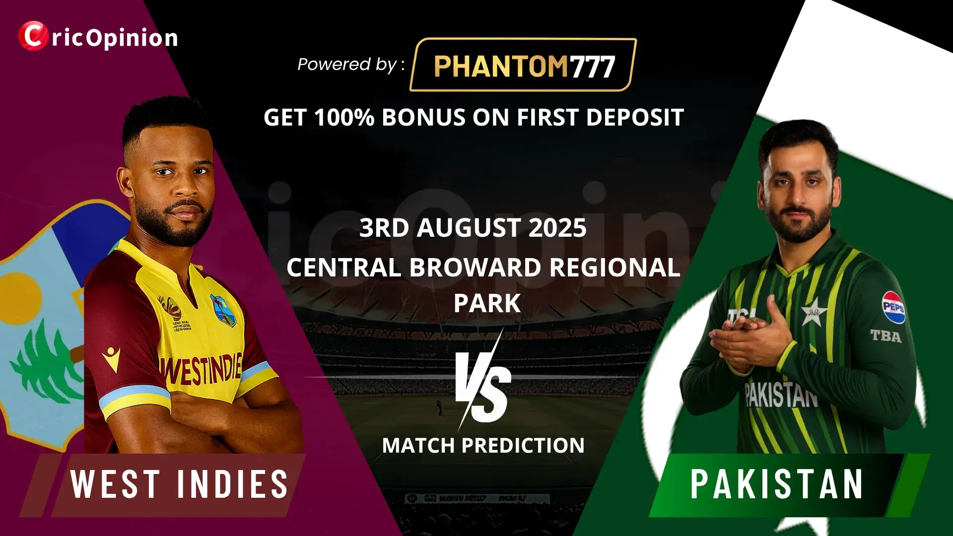 WI vs PAK Today Match Prediction